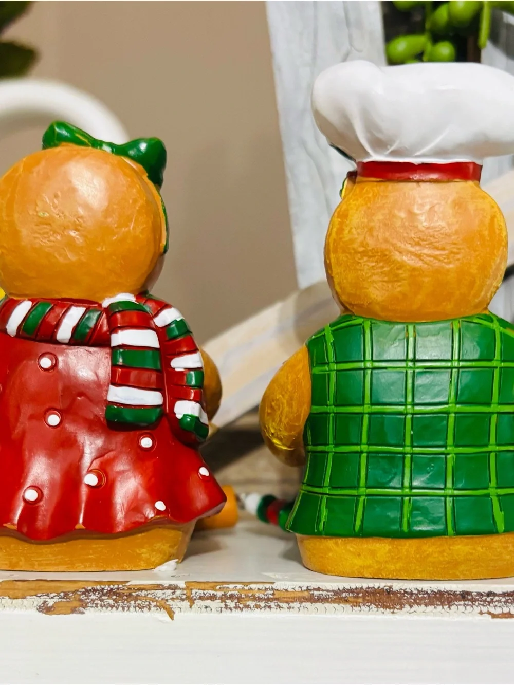 4pc ADORABLE Gingerbread Sitters For Canisters/Rae Dunn/Rolling Pins, & MORE